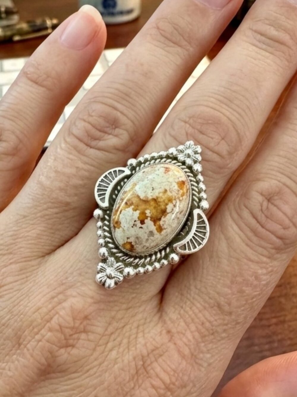 Mexican Fire Opal Solid 925 Sterling Silver Ring